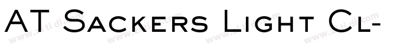 AT Sackers Light Cl字体转换